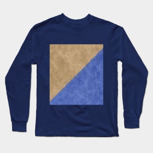 blue and beige colors Long Sleeve T-Shirt